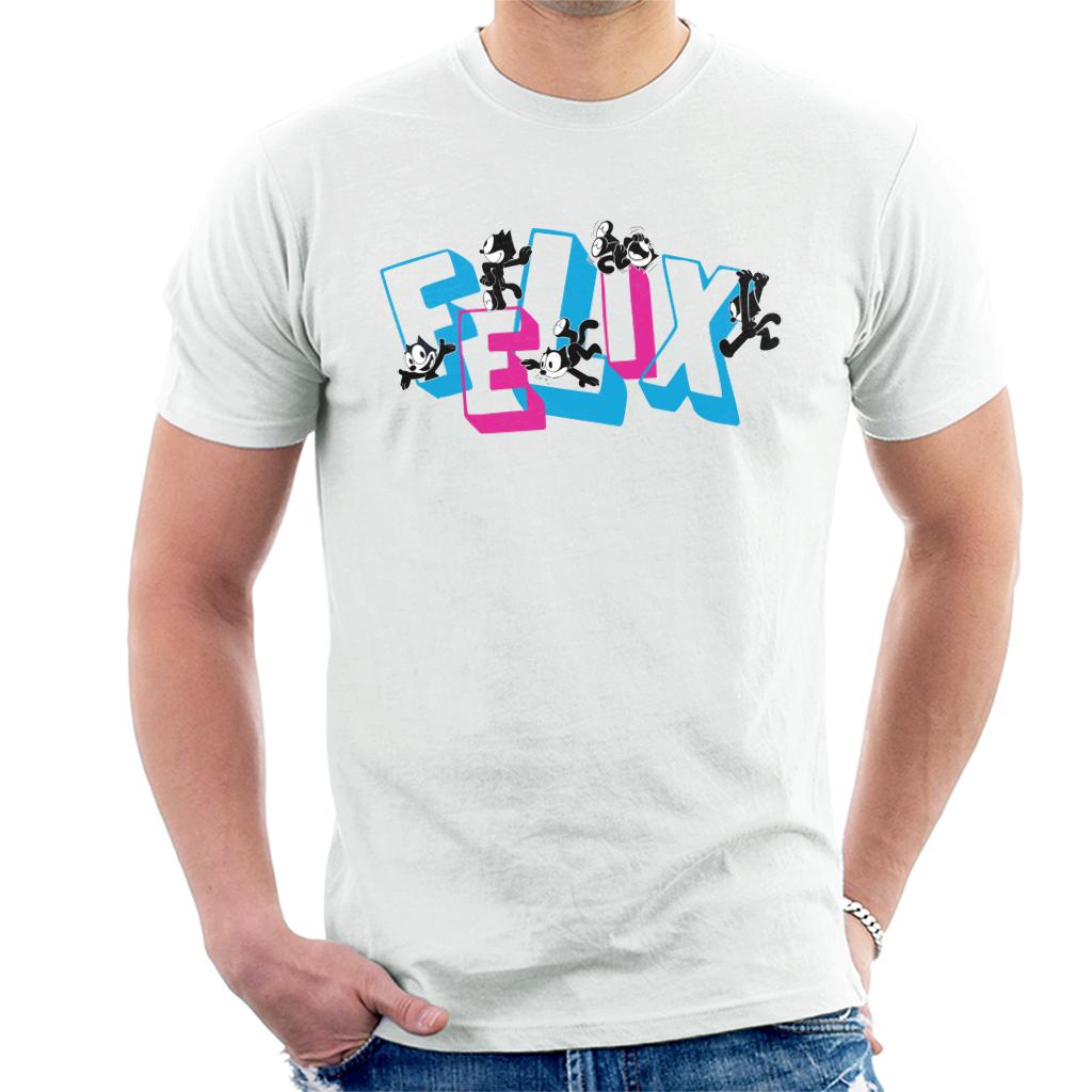 Felix The Cat Logo Montage Men's T-Shirt product image 4