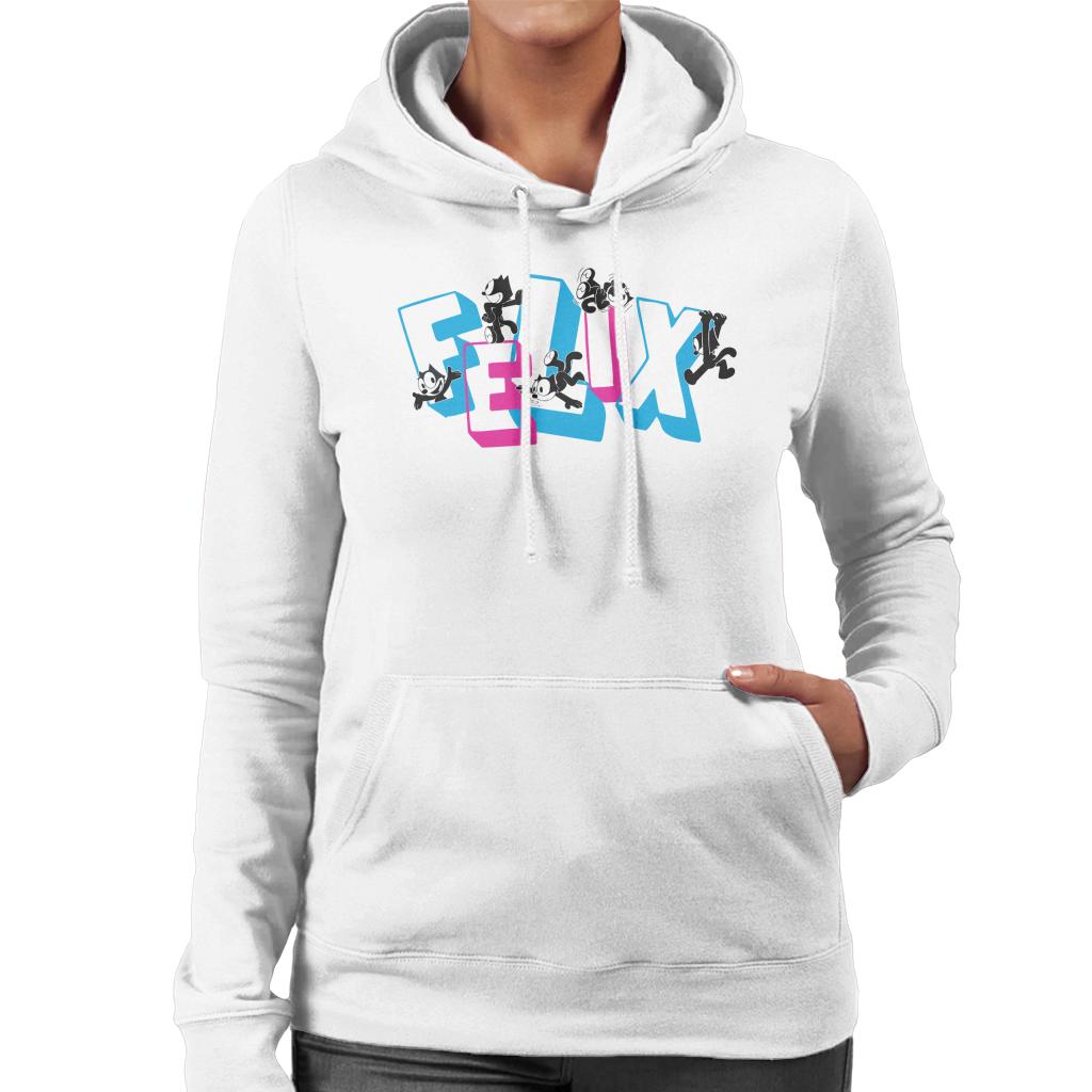 Felix The Cat Logo Montage Women's Hooded Sweatshirt product image 4