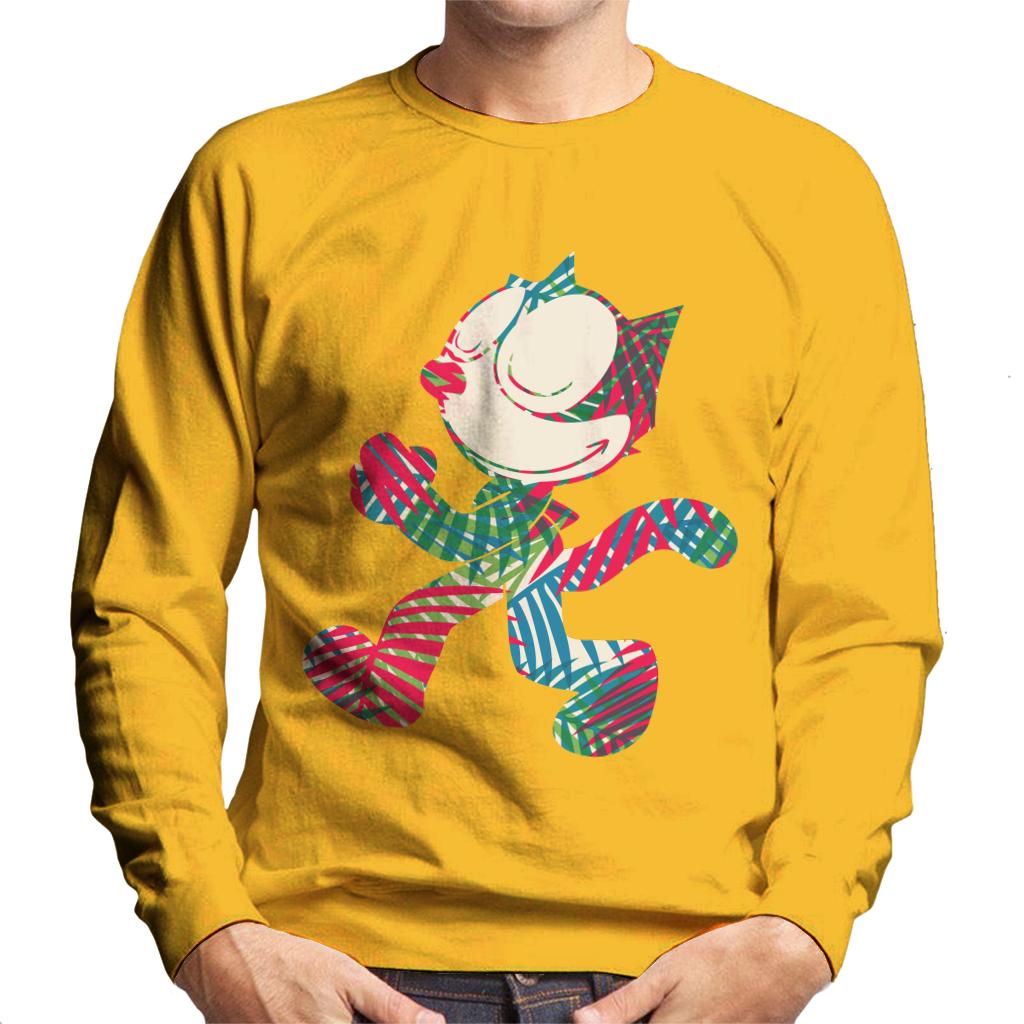 Felix The Cat Multi Coloured Leaves Men's Sweatshirt product image 4