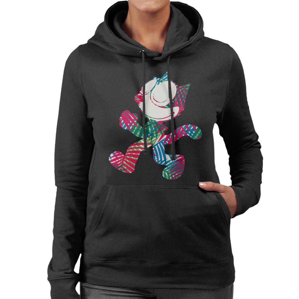 Felix The Cat Multi Coloured Leaves Women's Hooded product image 1