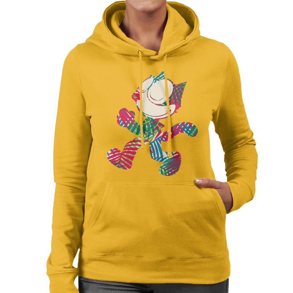 Felix The Cat Multi Coloured Leaves Women's Hooded product image 4