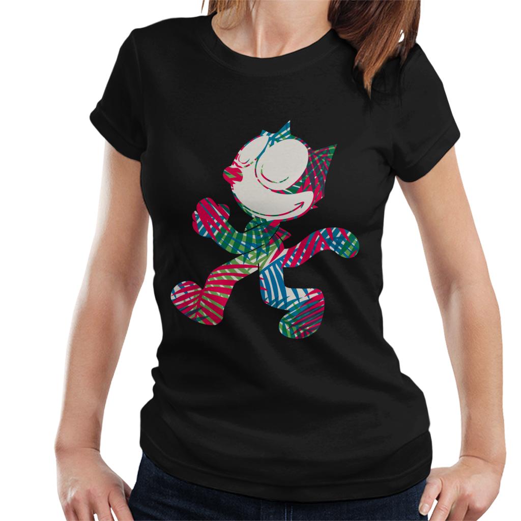 Felix The Cat Multi Coloured Leaves Women's T-Shirt product image 1