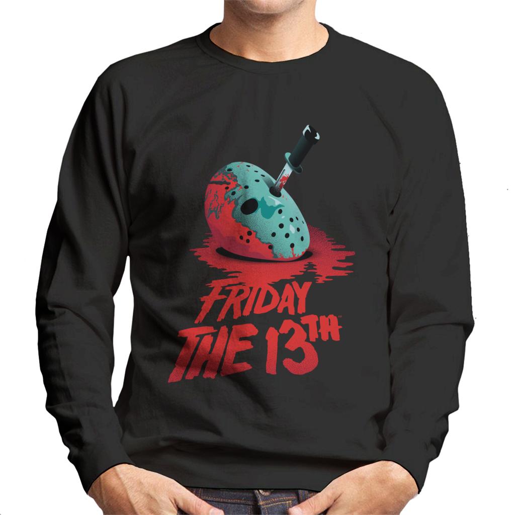 Friday 13th Crimson Jason Voorhees Face Men's Sweatshirt product image 1