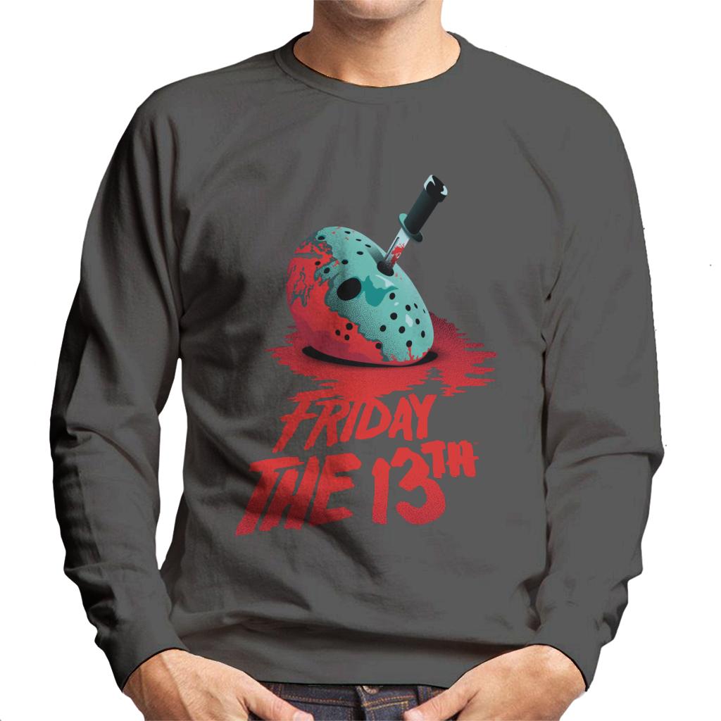 Friday 13th Crimson Jason Voorhees Face Men's Sweatshirt product image 4