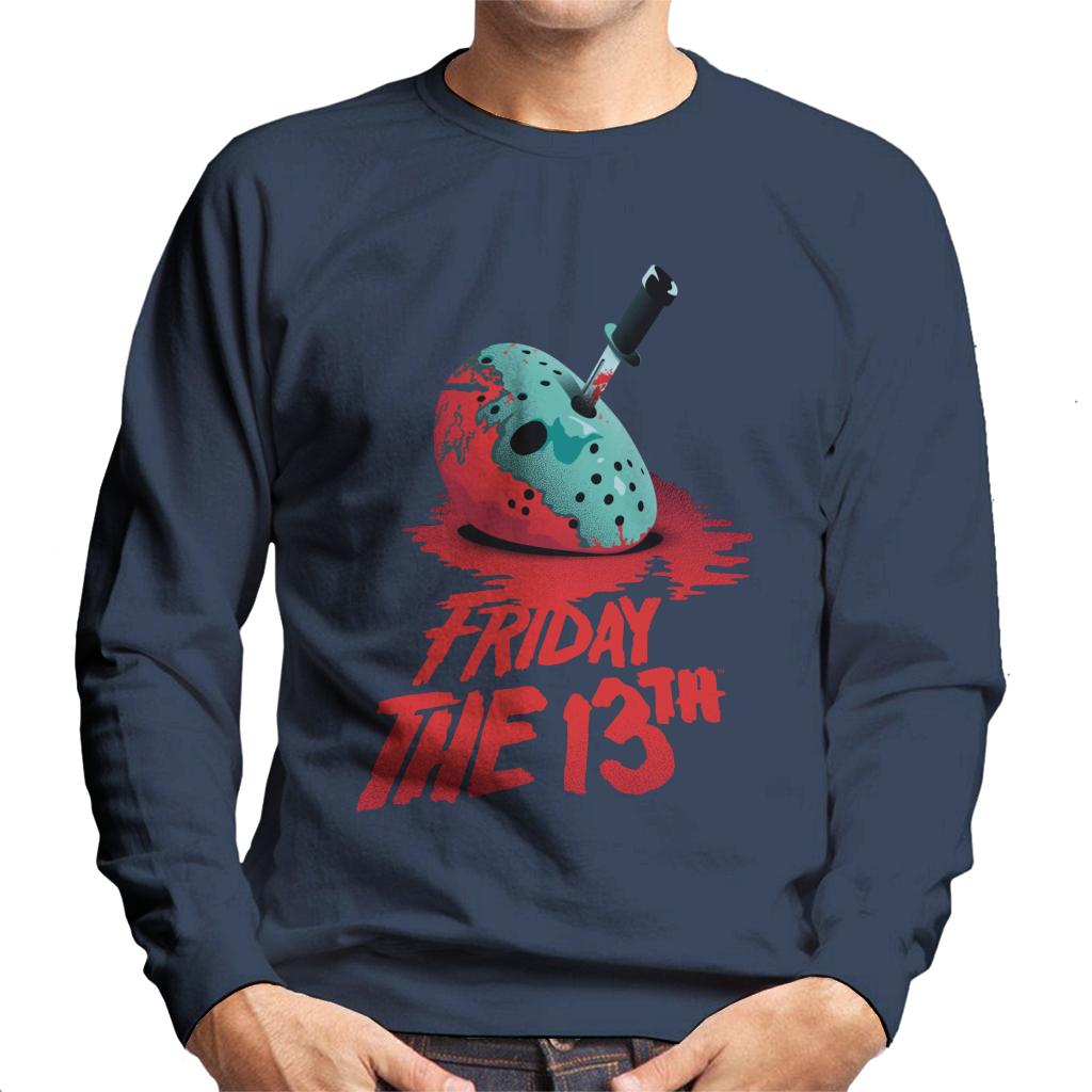 Friday 13th Crimson Jason Voorhees Face Men's Sweatshirt product image 6