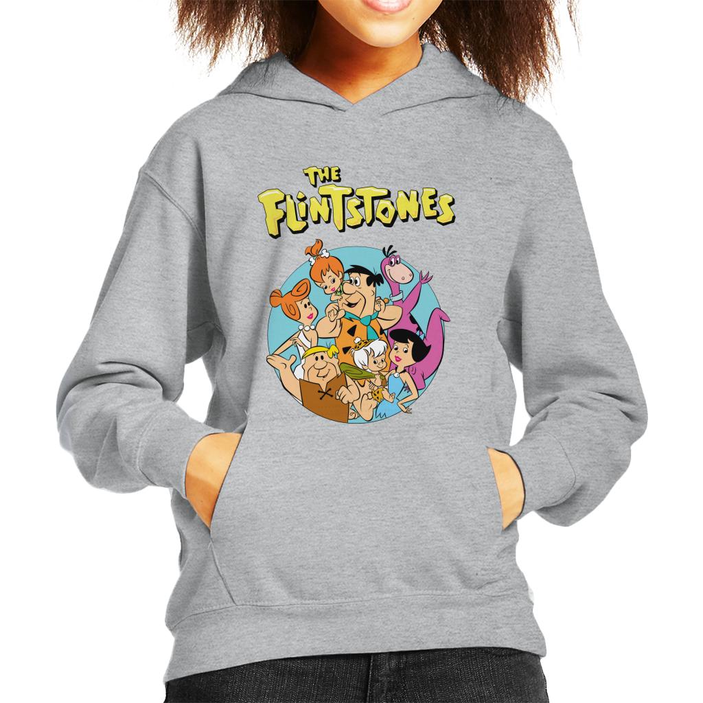 The Flintstones Characters Together Kid's Hooded Sweatshirt product image 1