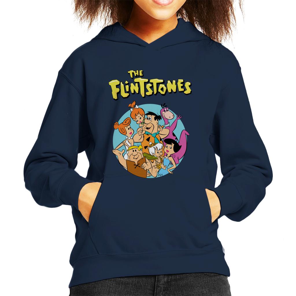 The Flintstones Characters Together Kid's Hooded Sweatshirt product image 4
