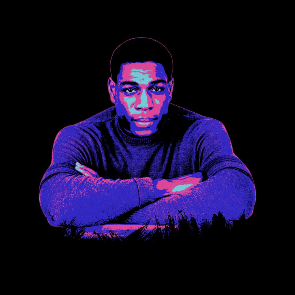 TV Times Frank Bruno 1985 Pop Art Stylised Men's Hooded product image 2